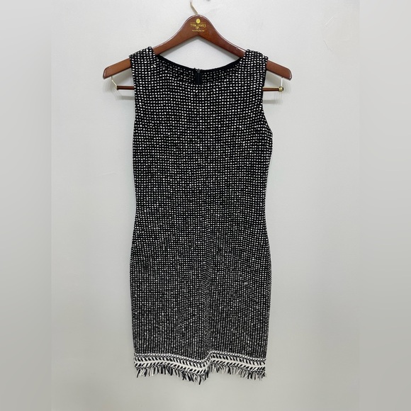 St. John Black and White Tweed Jacket and Skirt Set - Picture 6 of 8